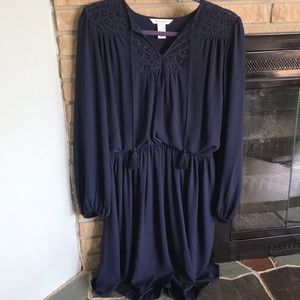 WHBM Blue polyester dress